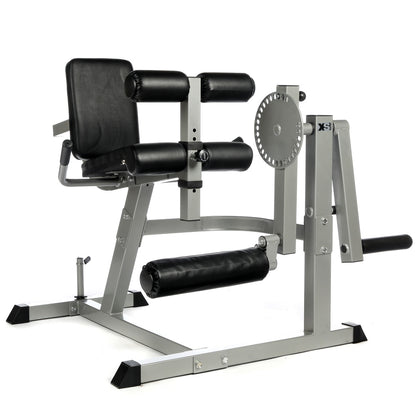 seated leg extension and curl machine