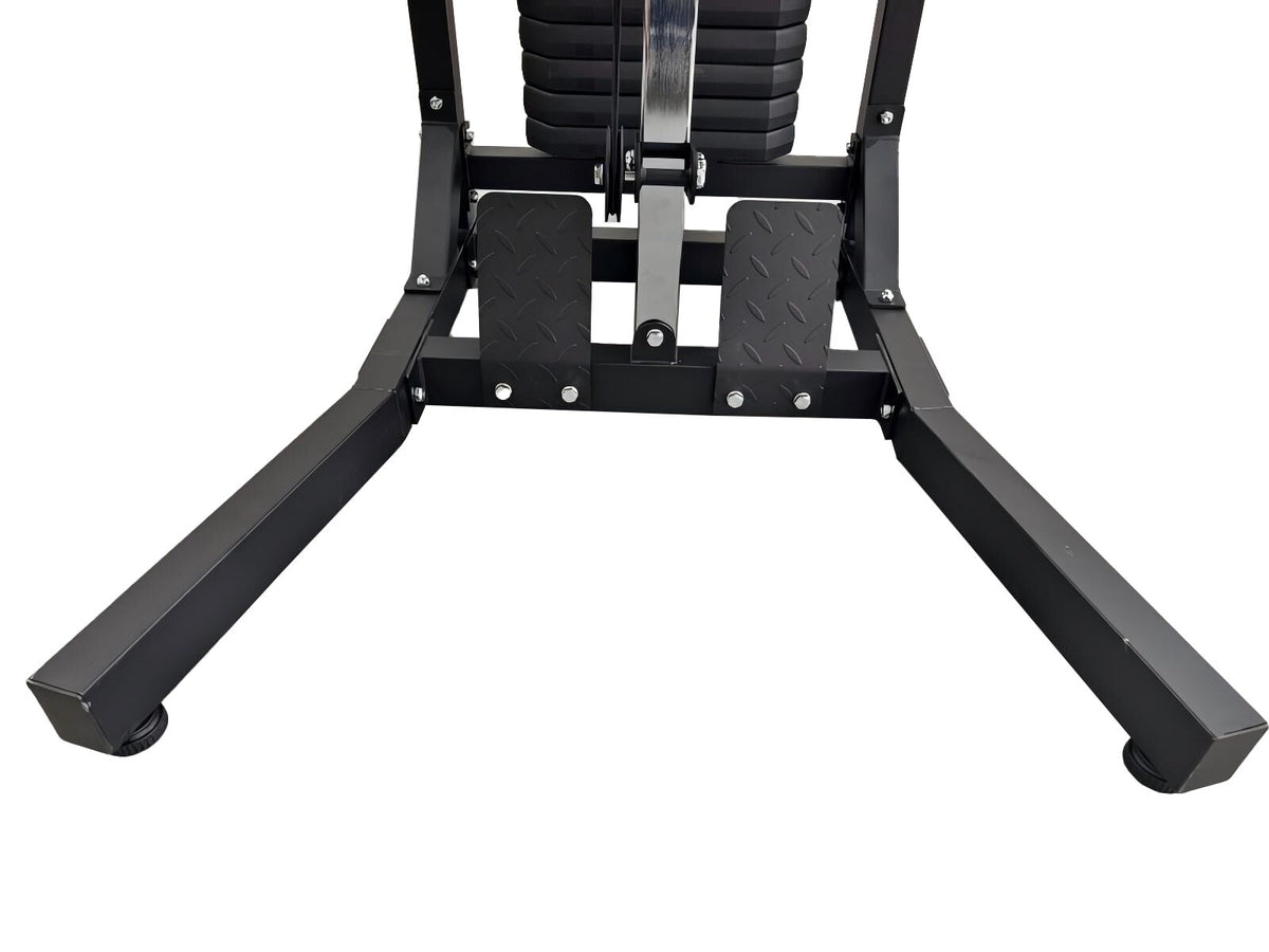 POWA Gym Freestanding Cable Pulley Machine - 90kg Plate Loaded