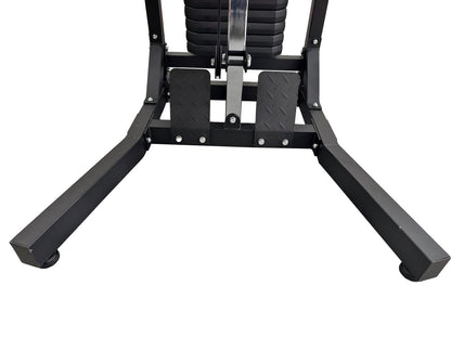 POWA Gym Freestanding Cable Pulley Machine - 90kg Plate Loaded